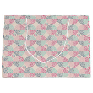 Retro Spiral Vibes ラージペーパーバッグ