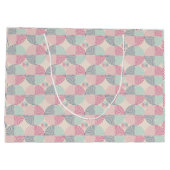 Retro Spiral Vibes ラージペーパーバッグ (裏面)