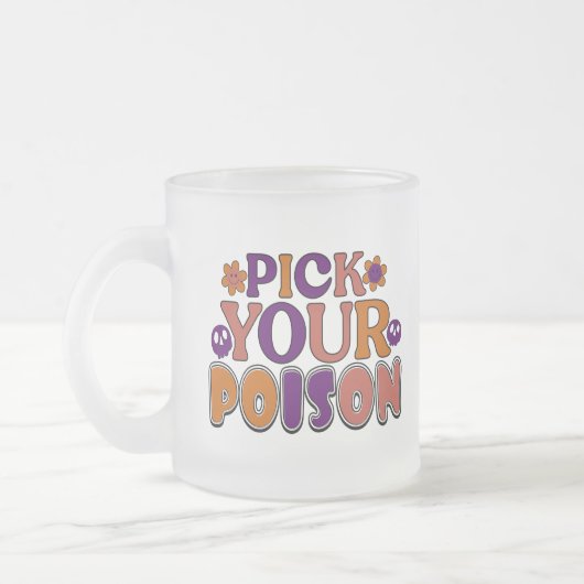 Retro-Spooky Mug for Halloween フロストグラスマグカップ (左)