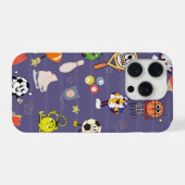 Retro Sport Squad: Vintage Cartoon Athletics iPhoneケース (裏面横)