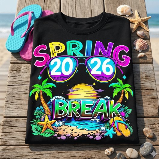 Retro Spring Break 2026 Beach Vacation T-Shirt Tシャツ