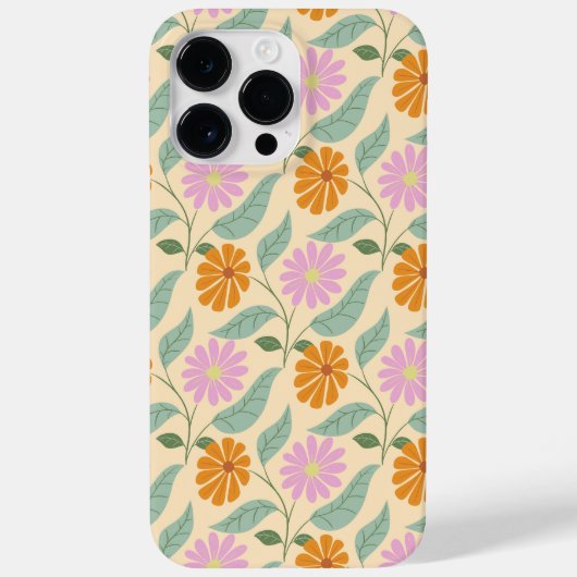Retro spring flowers Case-Mate iPhoneケース (裏面)
