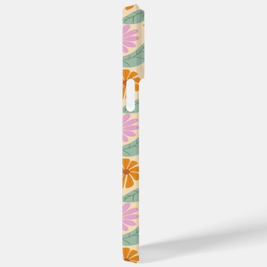 Retro spring flowers Case-Mate iPhoneケース (裏面 / 右)