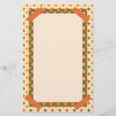 Retro Spring Hand Drawn Faux Washi Floral Mix 便箋 (正面)