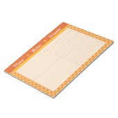 Retro Spring Hand Drawn Sunshine Plan and Dream ノートパッド (アングル)