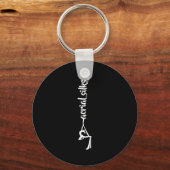 Retro Srt Aerial Silks Quote Funny Basic  キーホルダー (正面)