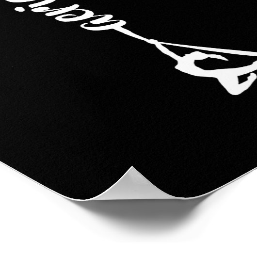 Retro Srt Aerial Silks Quote Funny Basic  ポスター (角)