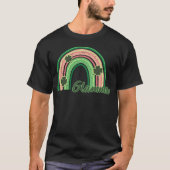 Retro St Patrick s day Glamma  Rainbow Shamrock Pa Tシャツ (正面)