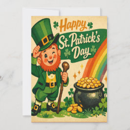 Retro St. Patrick's Day Card シーズンカード