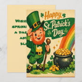 Retro St. Patrick's Day Card シーズンカード (正面/裏面)