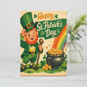 Retro St. Patrick's Day Card シーズンカード (スタンド正面)
