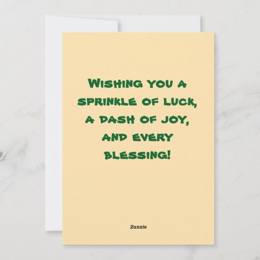 Retro St. Patrick's Day Card シーズンカード (裏面)