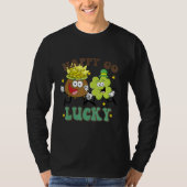 Retro St Patrick's Day Happy Go Lucky Pot Of Gold  Tシャツ (正面)