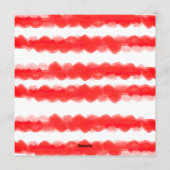 retro stamping red frame photo square christmas シーズンカード (裏面)