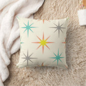 Retro Starburst Mid-Century Pattern クッション (ブランケット)