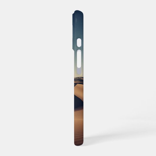 Retro Starry Desert Landscape iPhone 16ケース (左側面)