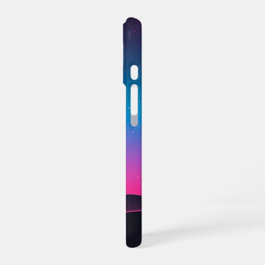 Retro Starry Hills iPhone 16ケース (左側面)