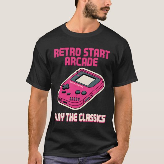 Retro Start Arcade Tシャツ (正面)