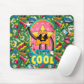 Retro Stay Cool Star Pop Art Mouse Pad マウスパッド (マウス)