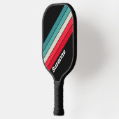 Retro Stealth Rainbow 名入り ピックルボールラケット (左)
