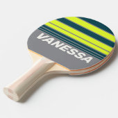 Retro Storm Cloud Grove Horizon Striping with Name 卓球ラケット (正面アングル)