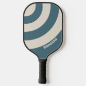 Retro Storm Three Circle Stripe with Name ピックルボールラケット (裏面)