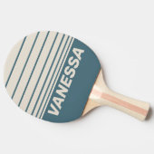 Retro Storm Three Horizon Striping with Name 卓球ラケット (横)