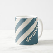 Retro Storm Three Stripes 名入り コーヒーマグカップ (正面右)