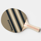 Retro Stormy Desert Angled Striping with Name 卓球ラケット (横)