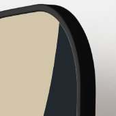 Retro Stormy Desert Three Circle Stripe with Name ピックルボールラケット (左詳細)