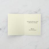 Retro Strawberry Happy Easter Folded Holiday Card シーズンカード (内部)