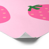 Retro Strawberry Kids Club Wall Art Nursery Decor ポスター (角)