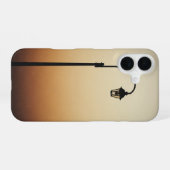 Retro Street Lamp Shapes iPhone 16ケース (裏面横)