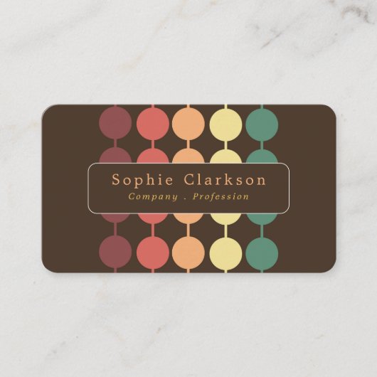 Retro Stringed Circles 名刺 (正面)