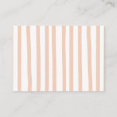 Retro Stripe Diaper Raffle Summer Baby Shower Game エンクロージャーカード (裏面)