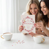 Retro Stripe Galentine's Invitation 招待状