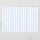 Retro Striped Blue Wedding Name Place Card DIY 招待状 (裏面)