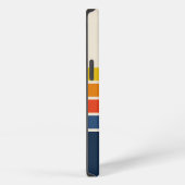 Retro Striped Pattern 70's 80's iPhoneケース (右側面)