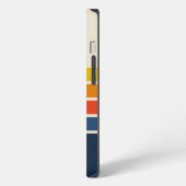 Retro Striped Pattern 70's 80's iPhoneケース (左側面)