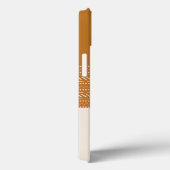 Retro Striped Pattern 70's Brown Color Case-Mate iPhoneケース (裏面 / 右)