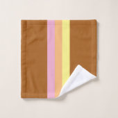 Retro Stripes Bath Towels (Orange Multi) バスタオルセット (ウォッシュタオル)