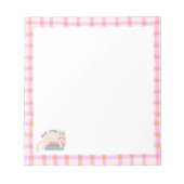 Retro Stripes Book Lover & Cat ノートパッド (正面)