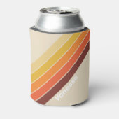 Retro Stripes with Name 缶クーラー (缶裏面)