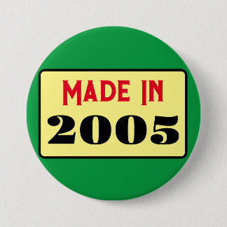Retro style 21st birthday badge 2005 缶バッジ