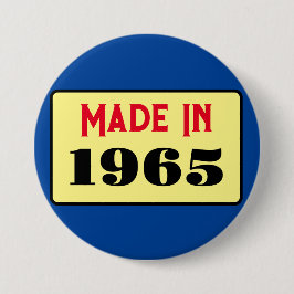 Retro style 60th birthday badge 1965 缶バッジ
