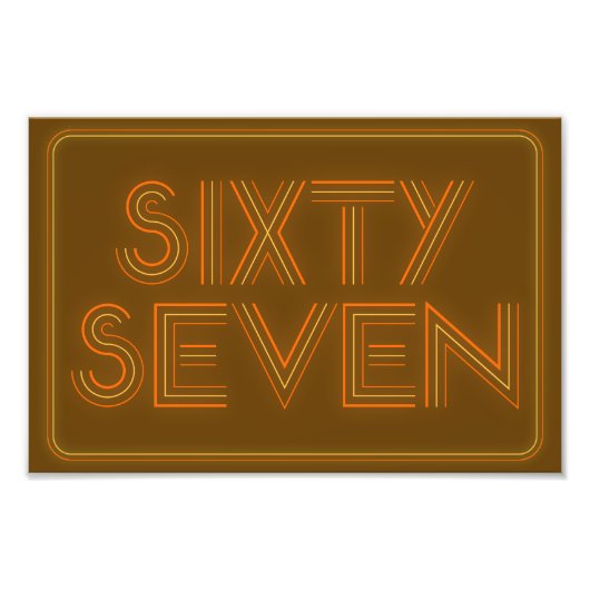 Retro Style 67 Poster フォトプリント (正面)