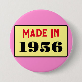 Retro style 70th birthday badge 1956 缶バッジ