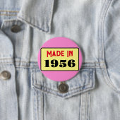 Retro style 70th birthday badge 1956 缶バッジ (インサイチュ)
