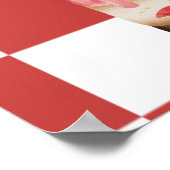 Retro Style Cafe Business Food Menu Poster ポスター (角)