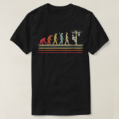 Retro style Cool Evolution Of Lineman Electrician  Tシャツ (デザイン正面)